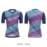 Jersey Ciclismo M/C Mujer GW Mistura Azul Lila